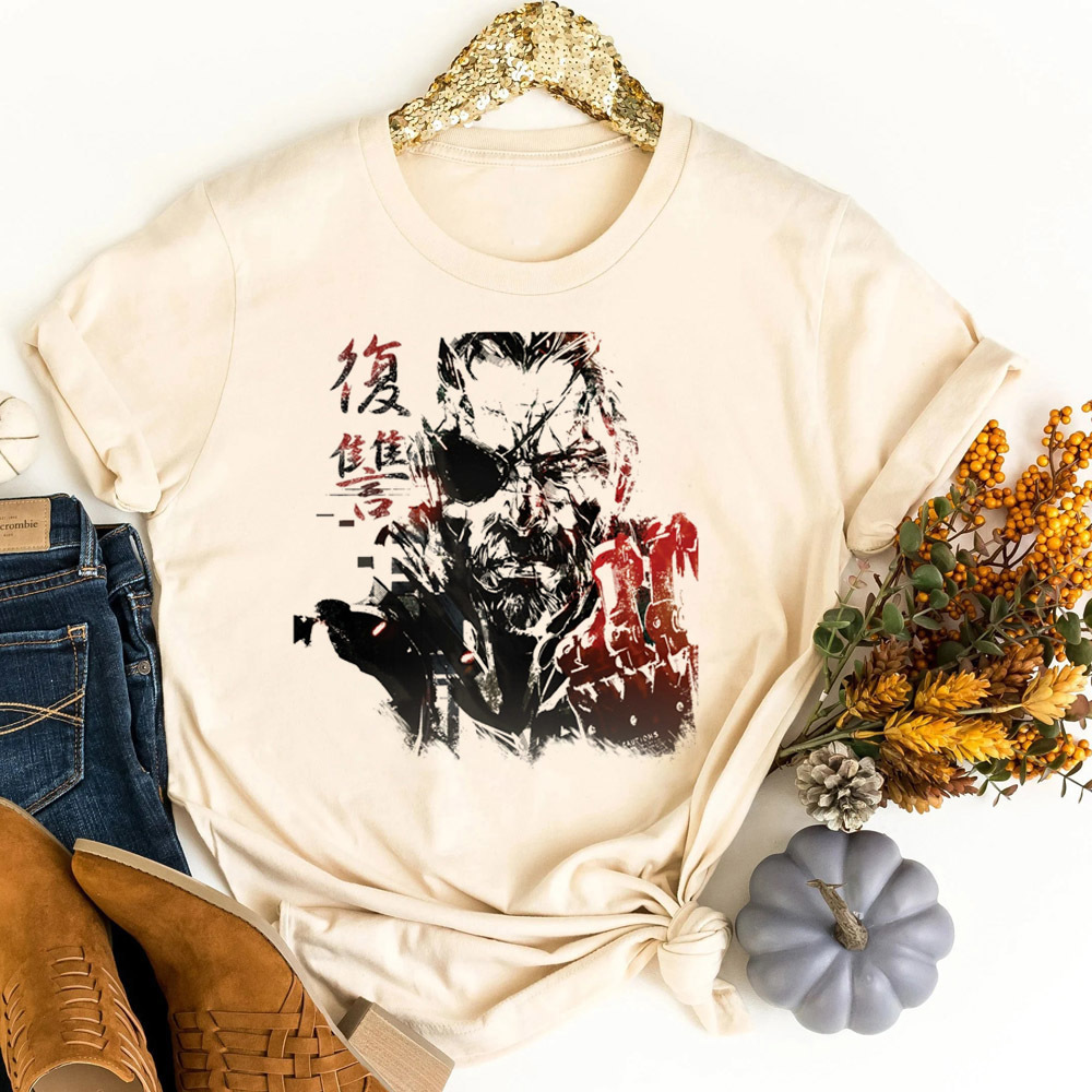 Metal Gear Solid tshirt teen c - Retro Vintage Korean Fashion ulasan dan harga