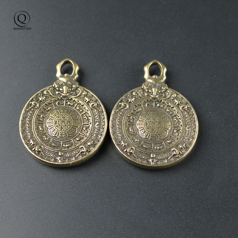 Vintage Brass Buddhist Tantra  - Vintage Fashion Tags ulasan dan harga