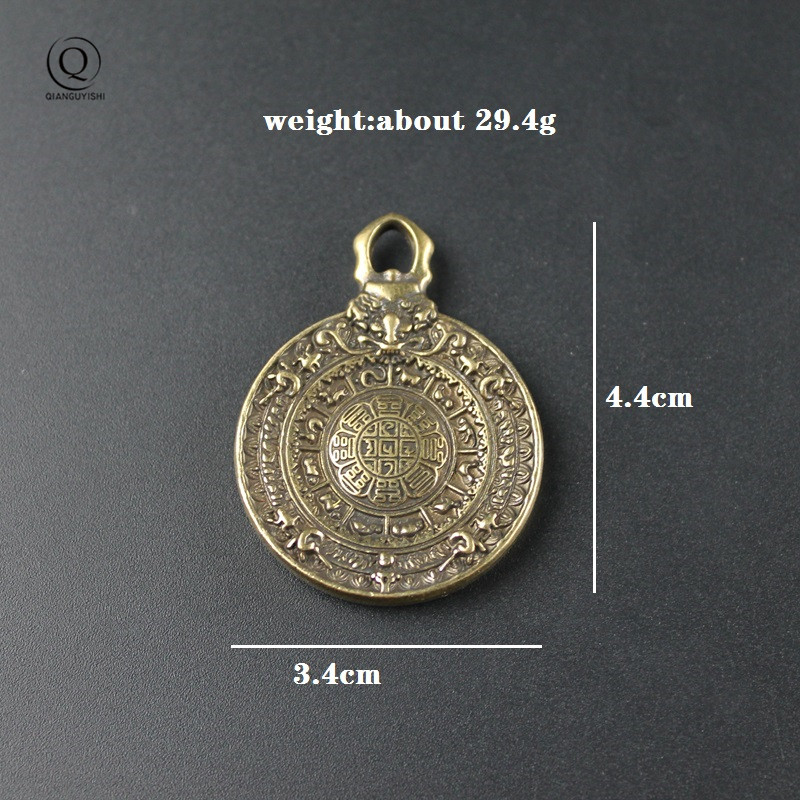 Vintage Brass Buddhist Tantra  - Vintage Fashion Tags ulasan dan harga