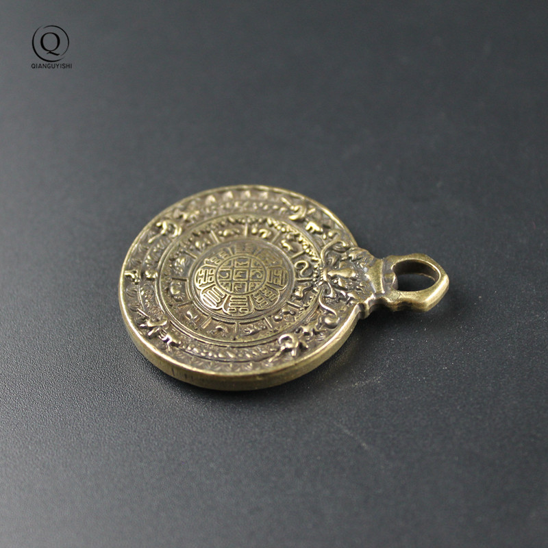 Vintage Brass Buddhist Tantra  - Vintage Fashion Tags ulasan dan harga
