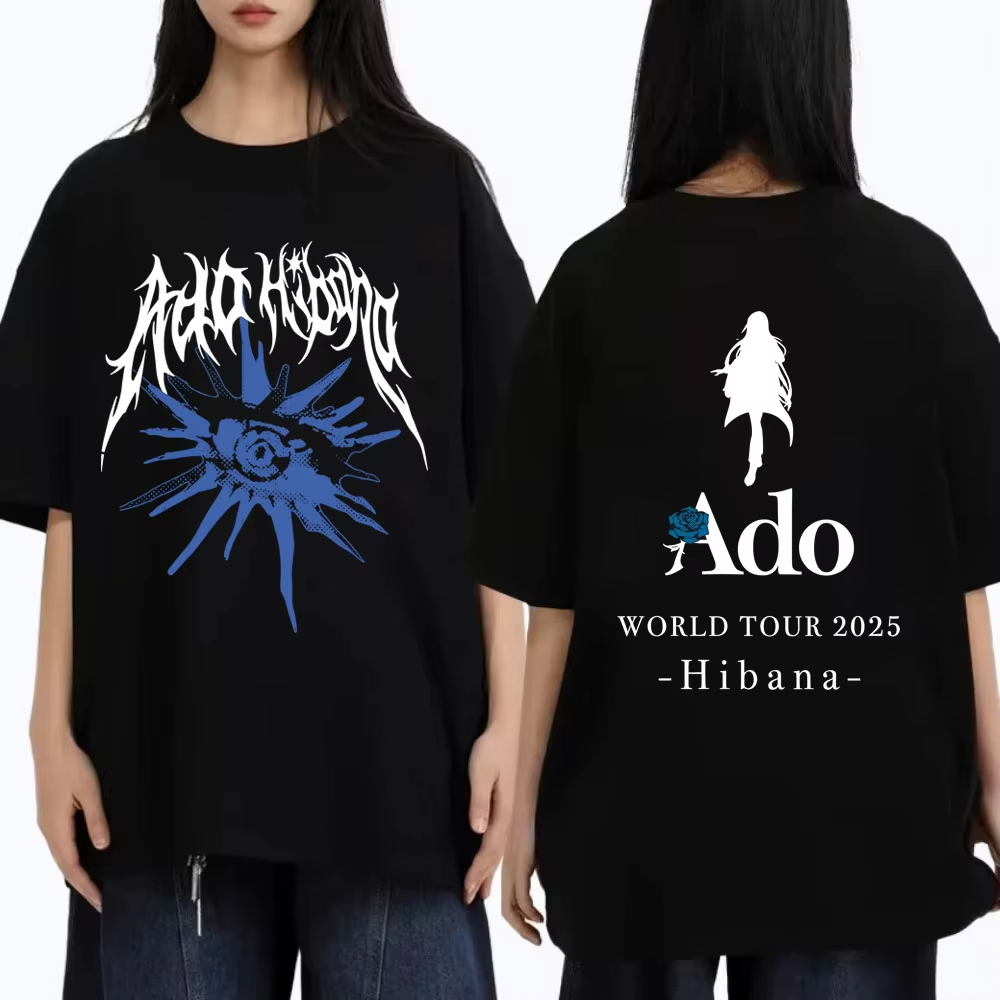 Ado World Tour 2025 Hibana T-s - Vintage Fashion World ulasan dan harga