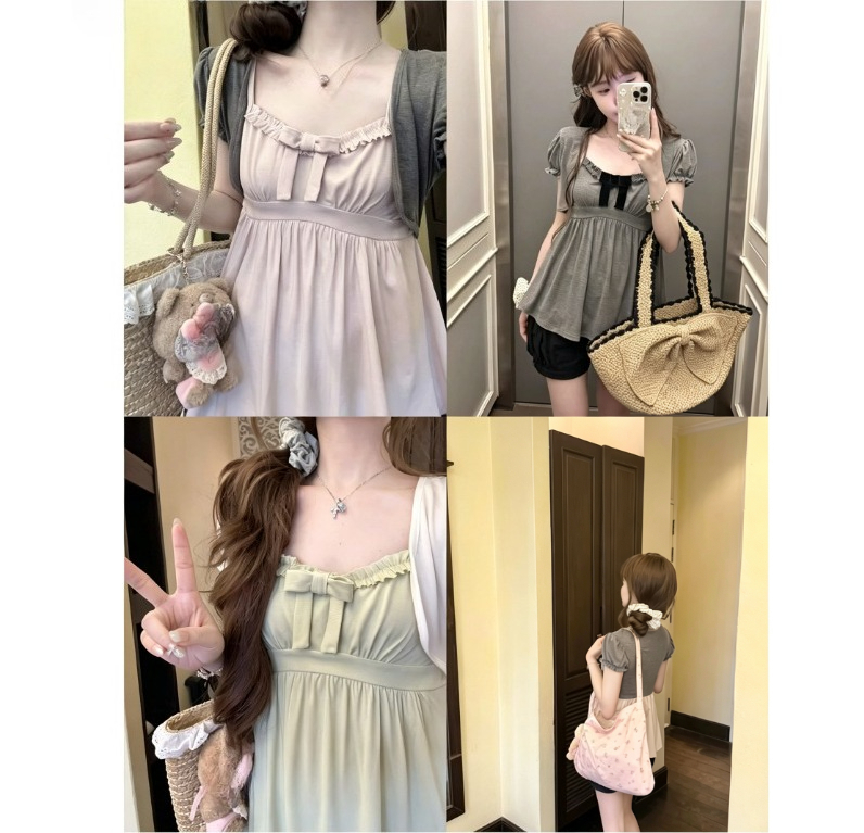 Korean Y2k Kawaii Two Piece To - Retro Vintage Korean Fashion ulasan dan harga