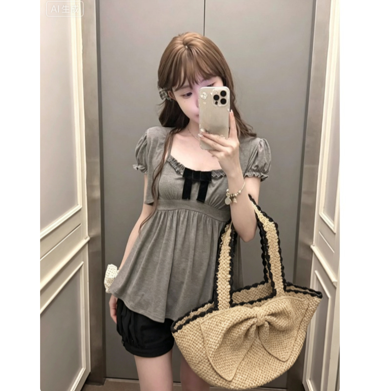 Korean Y2k Kawaii Two Piece To - Retro Vintage Korean Fashion ulasan dan harga