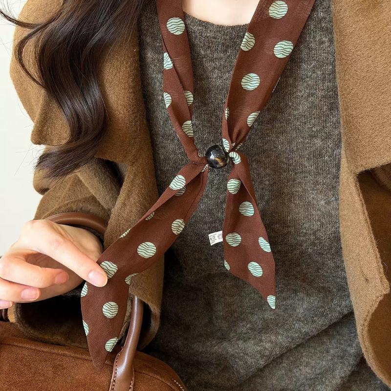 Vintage Polka Dot Chiffon Bead - Vintage Fashion Wear ulasan dan harga