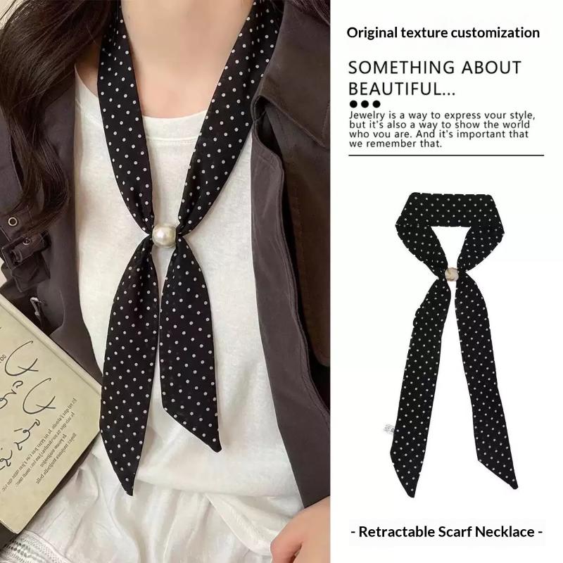 Vintage Polka Dot Chiffon Bead - Vintage Fashion Wear ulasan dan harga