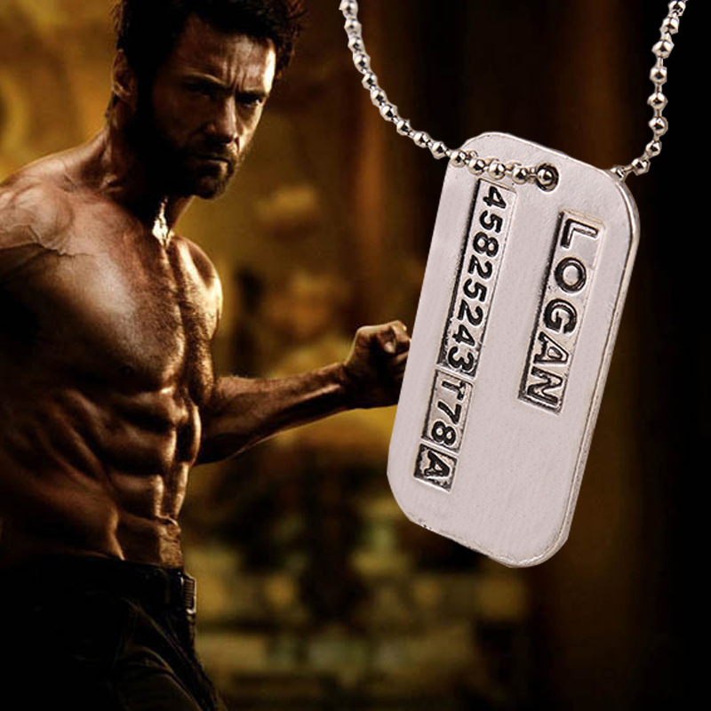 X Men Necklace Logan Hugh Jack - Vintage Fashion Tags ulasan dan harga