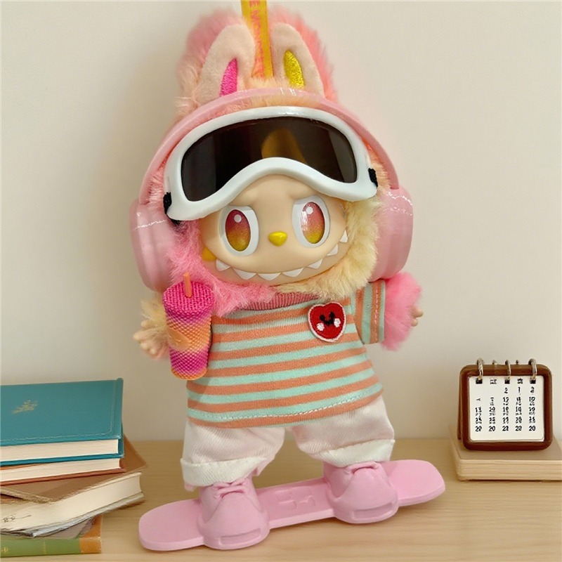 15 17cm For Labubu Doll Outdoo - Vintage Fashion Outfit ulasan dan harga