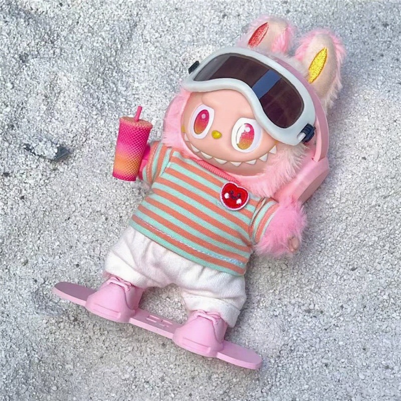 15 17cm For Labubu Doll Outdoo - Vintage Fashion Outfit ulasan dan harga