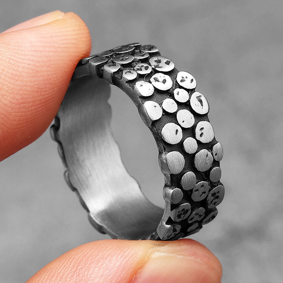 Minimalism Spot Men Rings Stai - Vintage Fashion Newtown ulasan dan harga