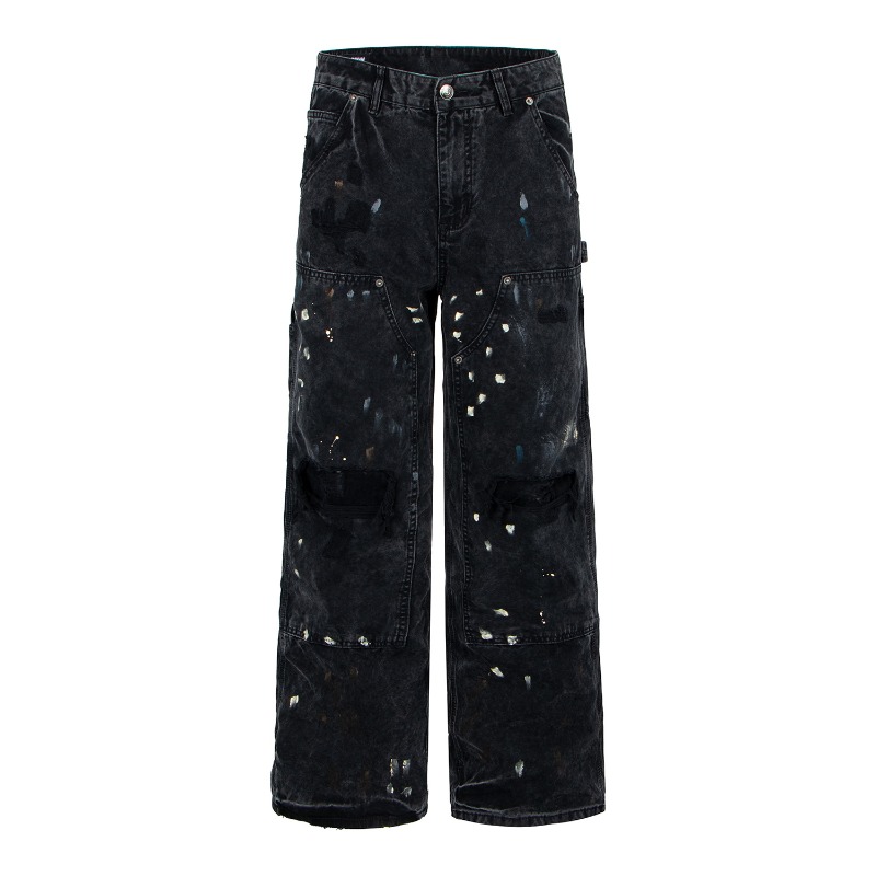 American Retro High Street Rip - Retro Vintage Korean Fashion ulasan dan harga