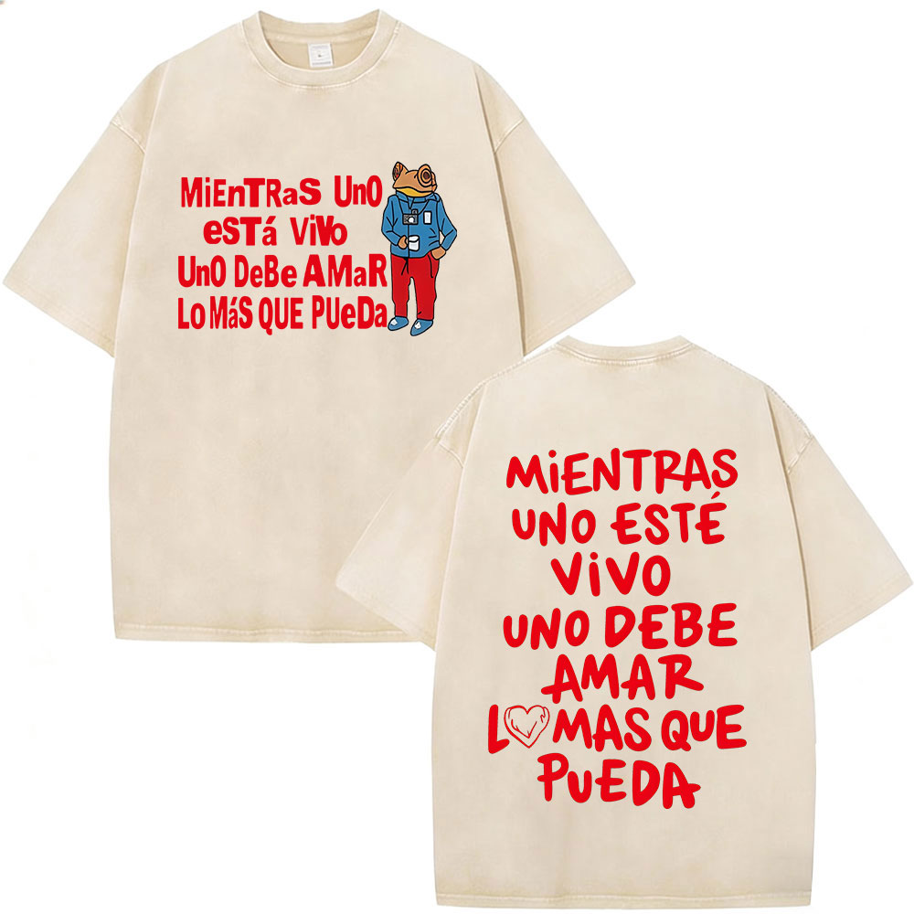 Rapper Bad Bunny Washed Vintag - Vintage Fashion World ulasan dan harga