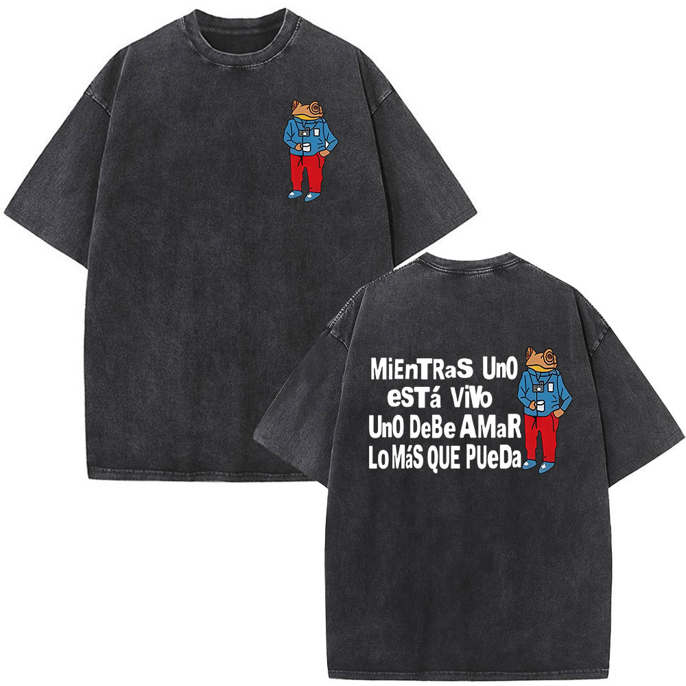 Rapper Bad Bunny Washed Vintag - Vintage Fashion World ulasan dan harga